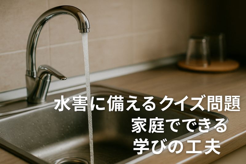 水害に備えるクイズ問題|家庭でできる学びの工夫 水害に備えるクイズ問題|家庭でできる学びの工夫