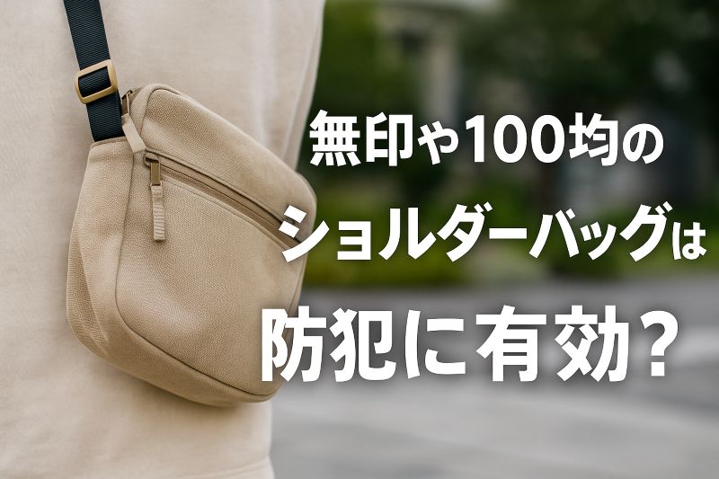 無印や100均のショルダーバッグは防犯に有効? 無印や100均のショルダーバッグは防犯に有効?