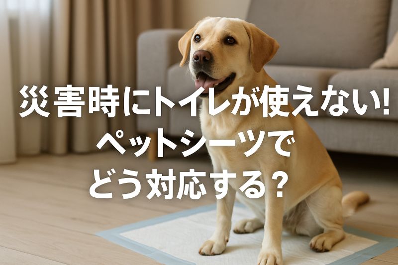 災害時にトイレが使えない！ペットシーツでどう対応する？