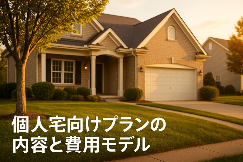 個人宅向けプランの内容と費用モデル 個人宅向けプランの内容と費用モデル