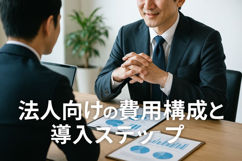法人向けの費用構成と導入ステップ 法人向けの費用構成と導入ステップ