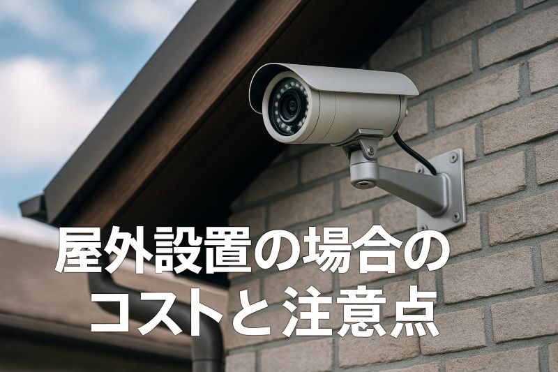屋外設置の場合のコストと注意点 屋外設置の場合のコストと注意点