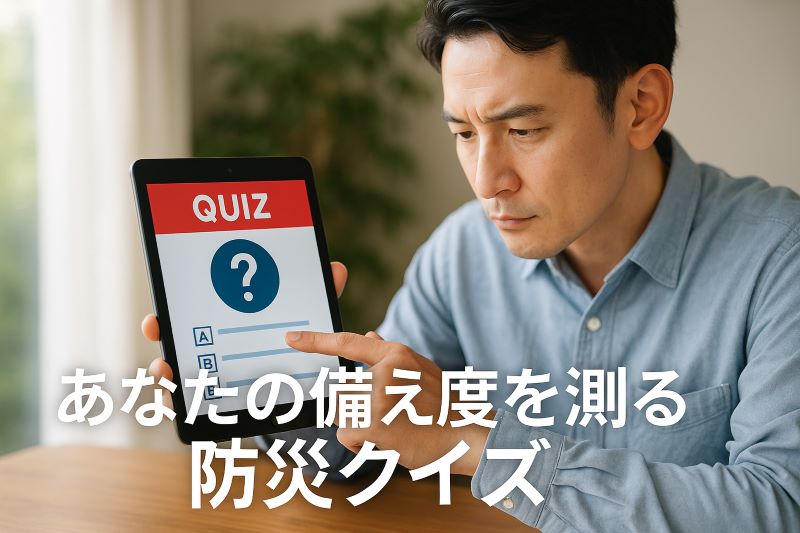 あなたの備え度を測る防災クイズ