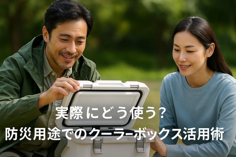 実際にどう使う?防災用途でのクーラーボックス活用術 実際にどう使う?防災用途でのクーラーボックス活用術