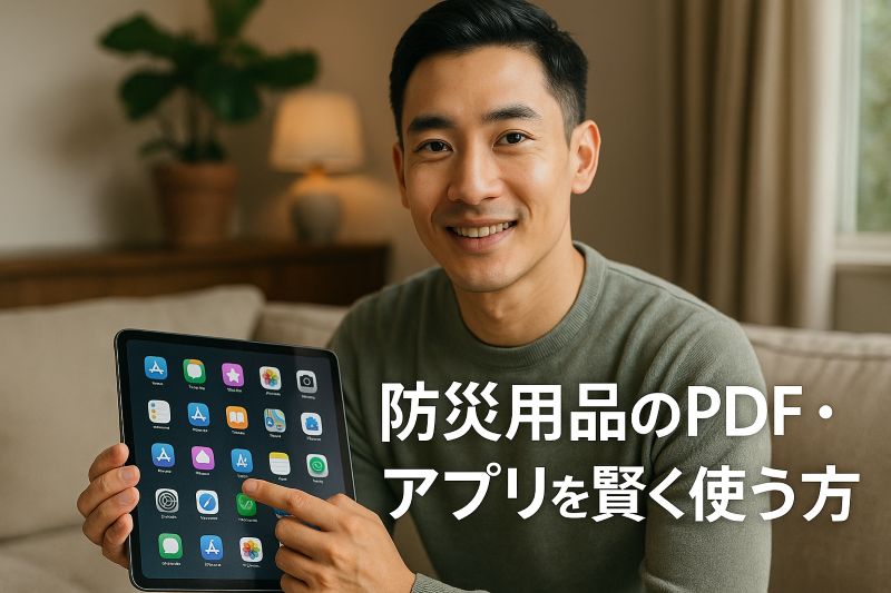 防災用品のPDF・アプリを賢く使う方法 防災用品のPDF・アプリを賢く使う方法