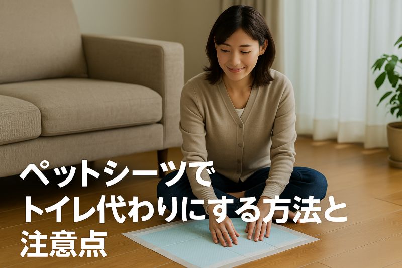 ペットシーツでトイレ代わりにする方法と注意点