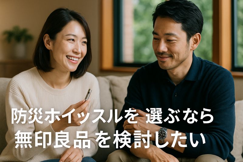 防災ホイッスルを選ぶなら無印良品を検討したい 防災ホイッスルを選ぶなら無印良品を検討したい