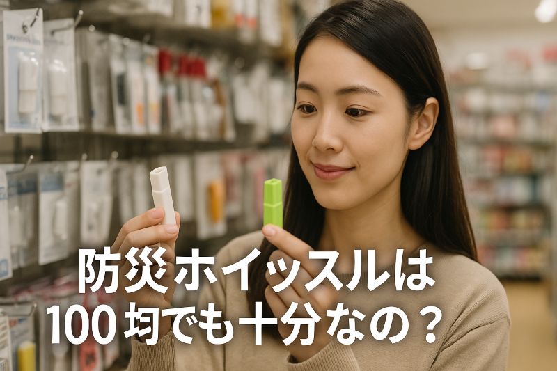 防災ホイッスルは100均でも十分なの? 防災ホイッスルは100均でも十分なの?