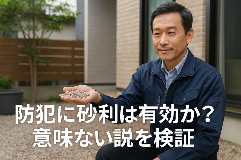 防犯に砂利は有効か?意味ない説を検証 防犯に砂利は有効か?意味ない説を検証