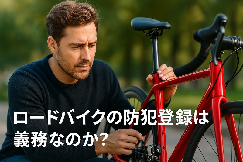 ロードバイクの防犯登録は義務なのか? ロードバイクの防犯登録は義務なのか?