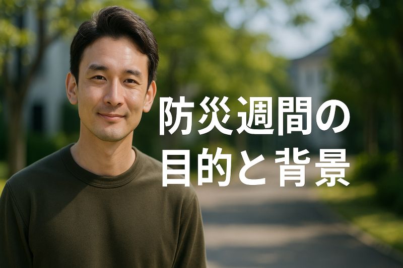 防災週間の目的と背景 防災週間の目的と背景