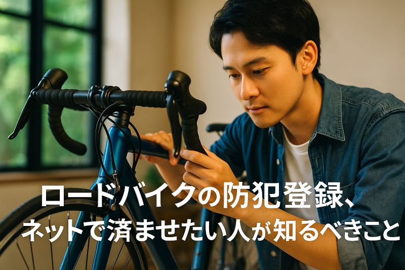 ロードバイクの防犯登録、ネットで済ませたい人が知るべきこと ロードバイクの防犯登録、ネットで済ませたい人が知るべきこと