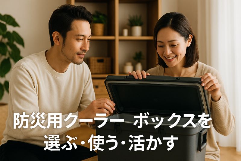防災用クーラーボックスを選ぶ・使う・活かす 防災用クーラーボックスを選ぶ・使う・活かす