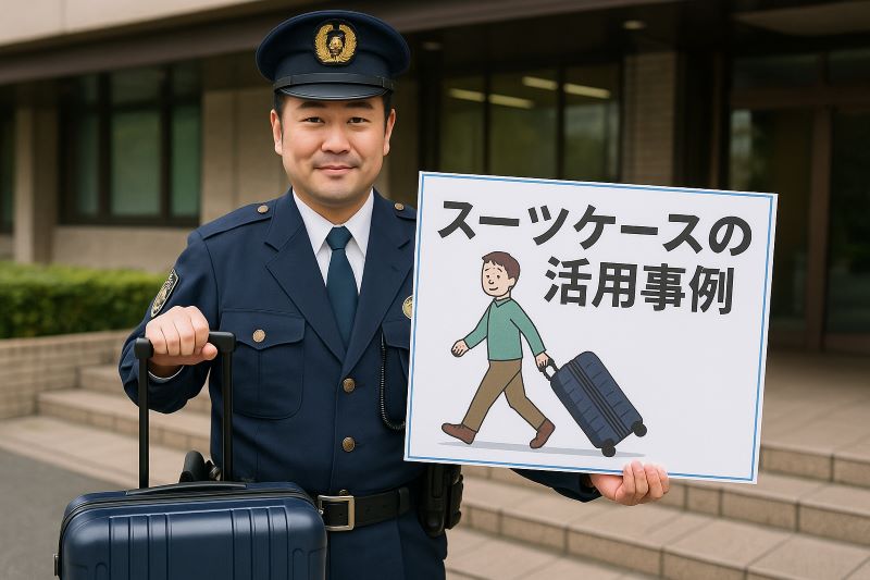 警視庁が発信したスーツケース活用事例 警視庁が発信したスーツケース活用事例