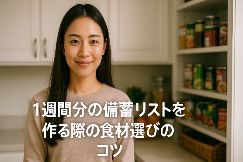 1週間分の備蓄リストを作る際の食材選びのコツ 1週間分の備蓄リストを作る際の食材選びのコツ