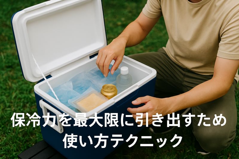 保冷力を最大限に引き出すための使い方テクニック 保冷力を最大限に引き出すための使い方テクニック