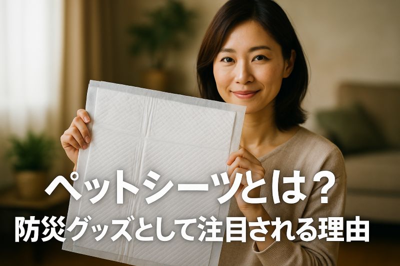 ペットシーツとは？防災グッズとして注目される理由