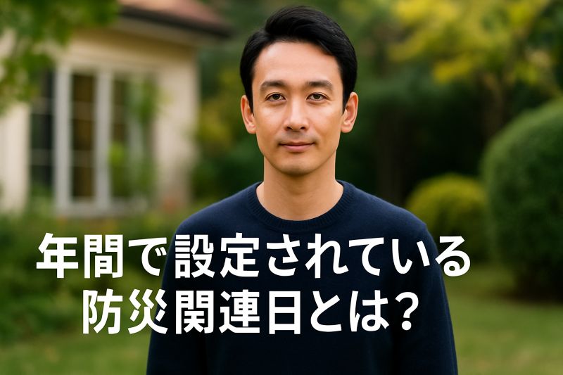 年間で設定されている防災関連日とは? 年間で設定されている防災関連日とは?