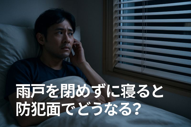 雨戸を閉めずに寝ると防犯面でどうなる？