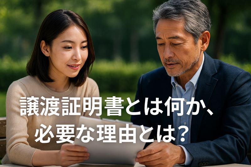 譲渡証明書とは何か、必要な理由とは? 譲渡証明書とは何か、必要な理由とは?