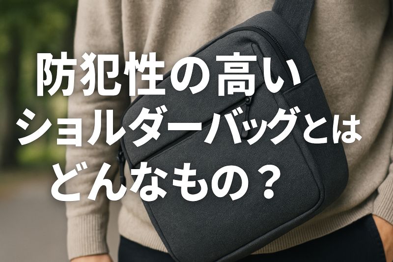 防犯性の高いショルダーバッグとはどんなもの? 防犯性の高いショルダーバッグとはどんなもの?