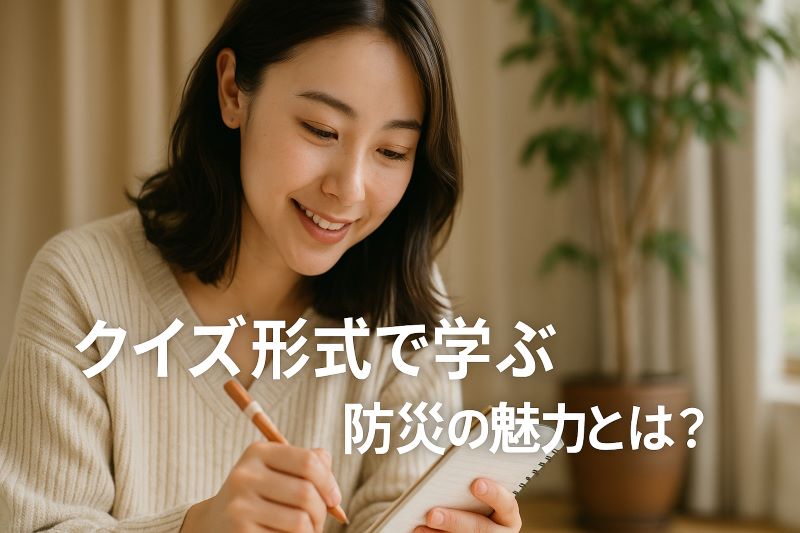 クイズ形式で学ぶ防災の魅力とは？
