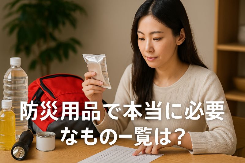 防災用品で本当に必要なもの一覧は? 防災用品で本当に必要なもの一覧は?