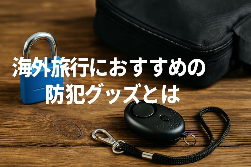 海外旅行におすすめの防犯グッズとは 海外旅行におすすめの防犯グッズとは