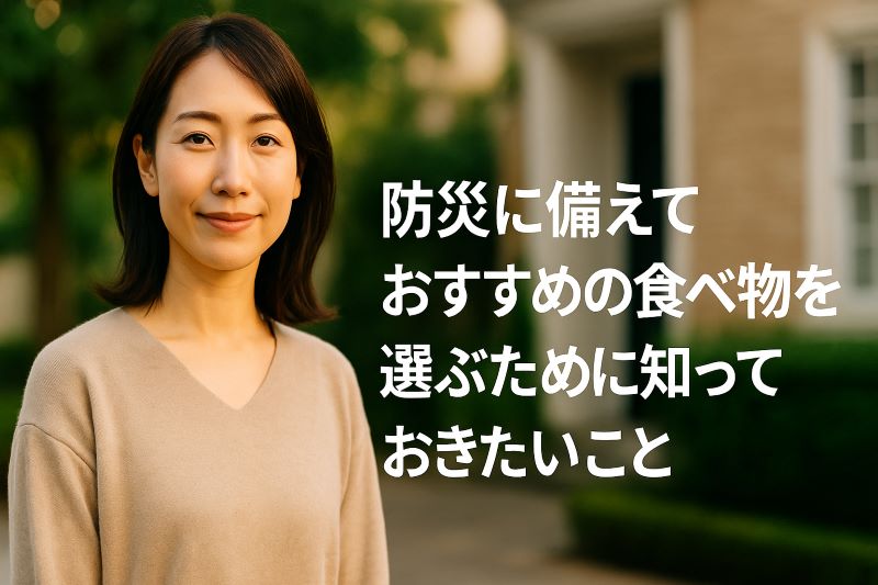 防災に備えておすすめの食べ物を選ぶために知っておきたいこと 防災に備えておすすめの食べ物を選ぶために知っておきたいこと