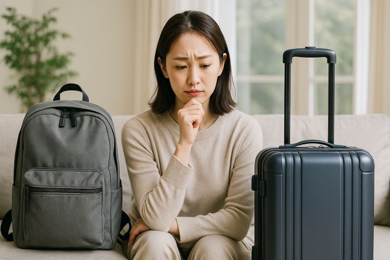 リュックとキャリー、どちらが自分に合う? リュックとキャリー、どちらが自分に合う?