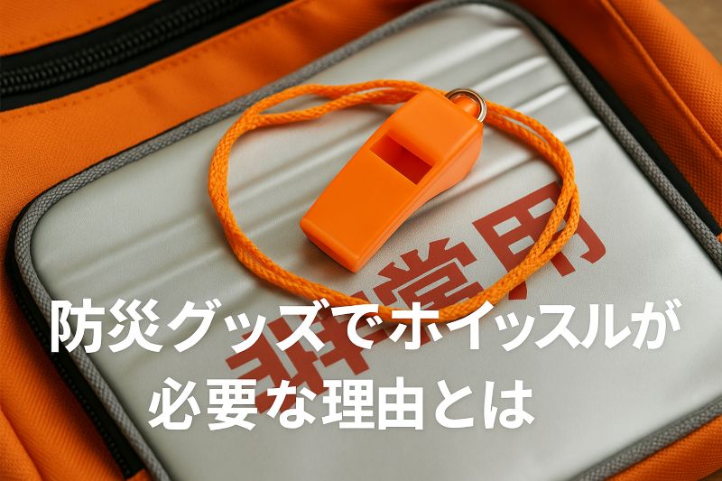防災グッズでホイッスルが必要な理由とは 防災グッズでホイッスルが必要な理由とは