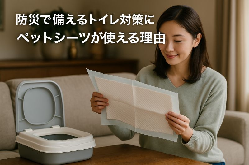 防災で備えるトイレ対策にペットシーツが使える理由
