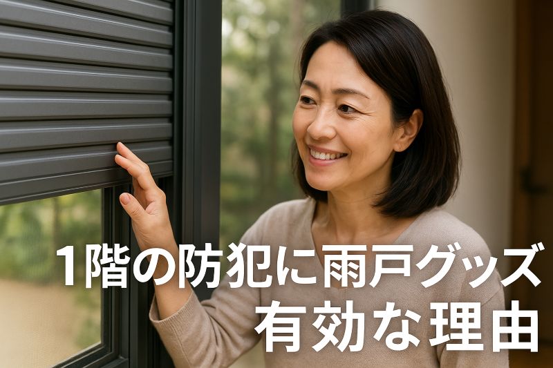 1階の防犯に雨戸グッズが有効な理由