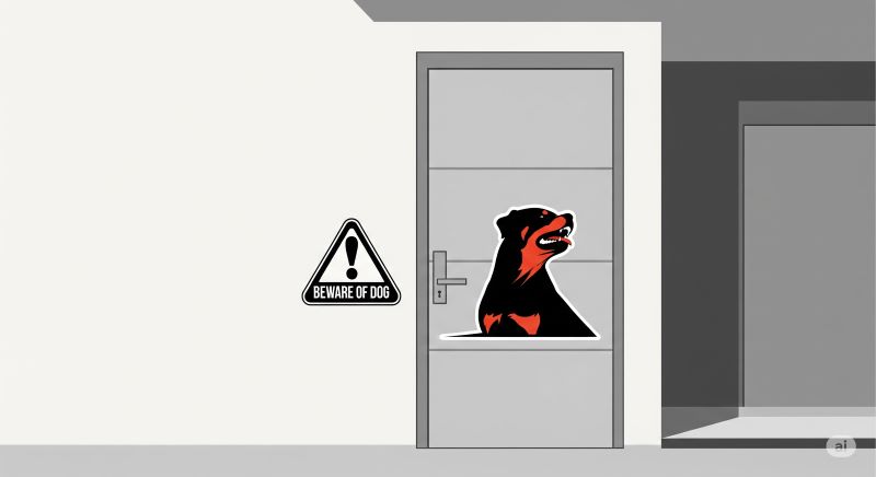 猛犬注意シールの防犯効果と基礎知識 猛犬注意シールの防犯効果と基礎知識