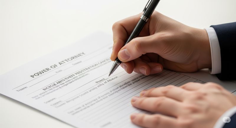防犯登録抹消の委任状とその書き方
