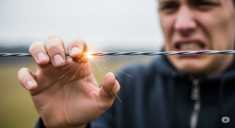 電気柵に触るとどれくらい痛いですか? 電気柵に触るとどれくらい痛いですか?