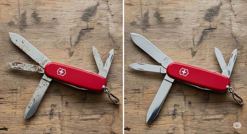 手入れを怠るとビクトリノックスは錆びますか? 手入れを怠るとビクトリノックスは錆びますか?