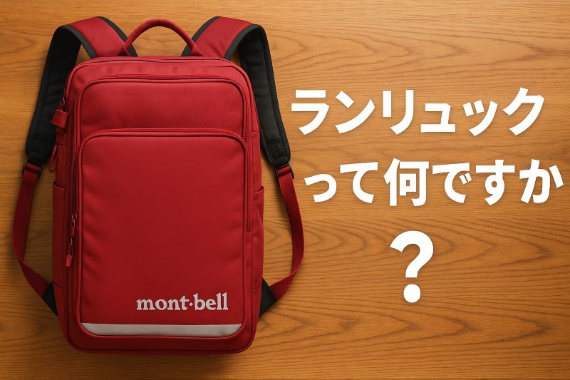 今さら聞けないランリュックって何ですか? 今さら聞けないランリュックって何ですか?