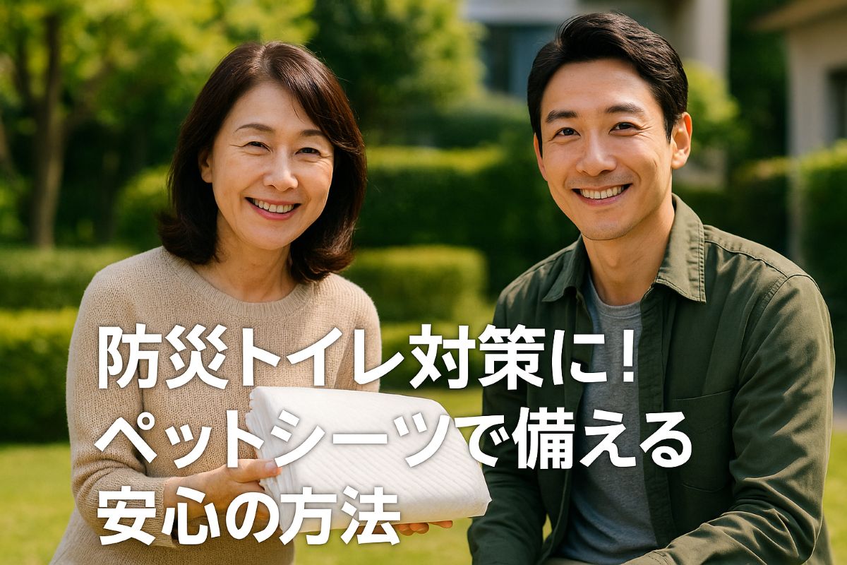 防災トイレ対策に！ペットシーツで備える安心の方法