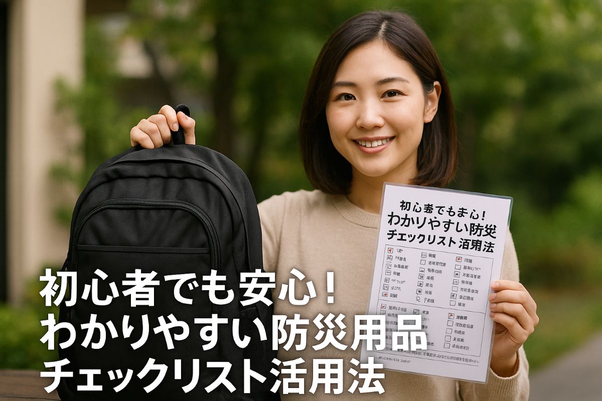 初心者でも安心！わかりやすい防災用品チェックリスト活用法