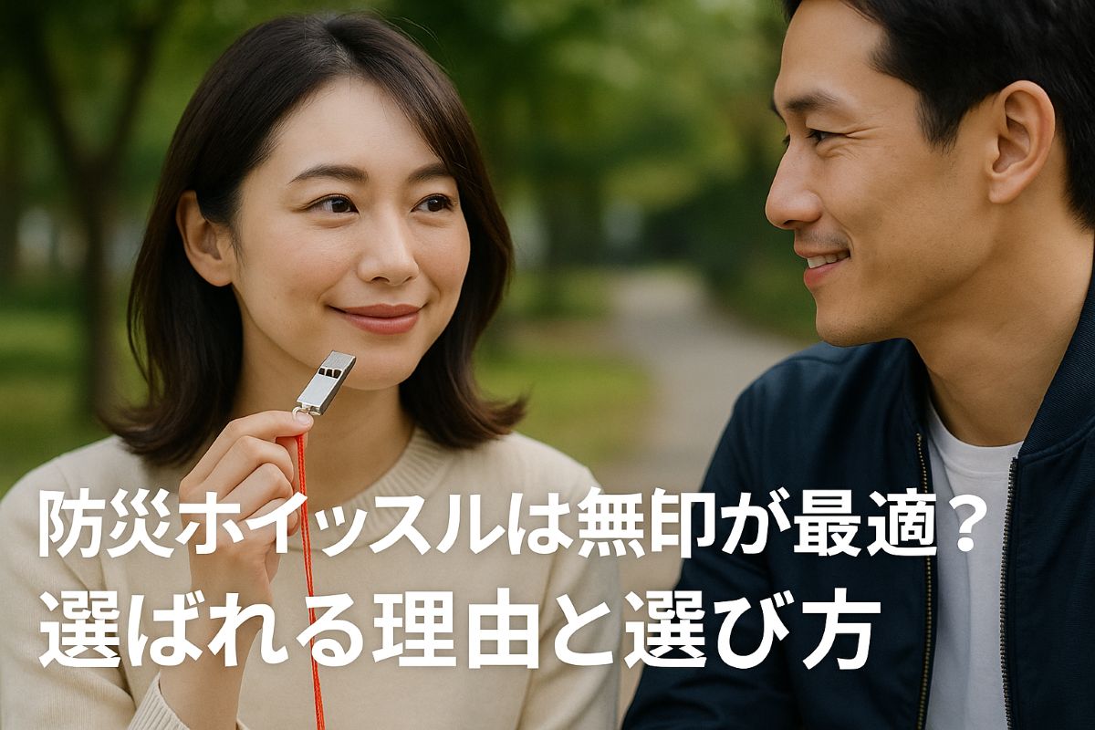 防災ホイッスルは無印が最適？選ばれる理由と選び方