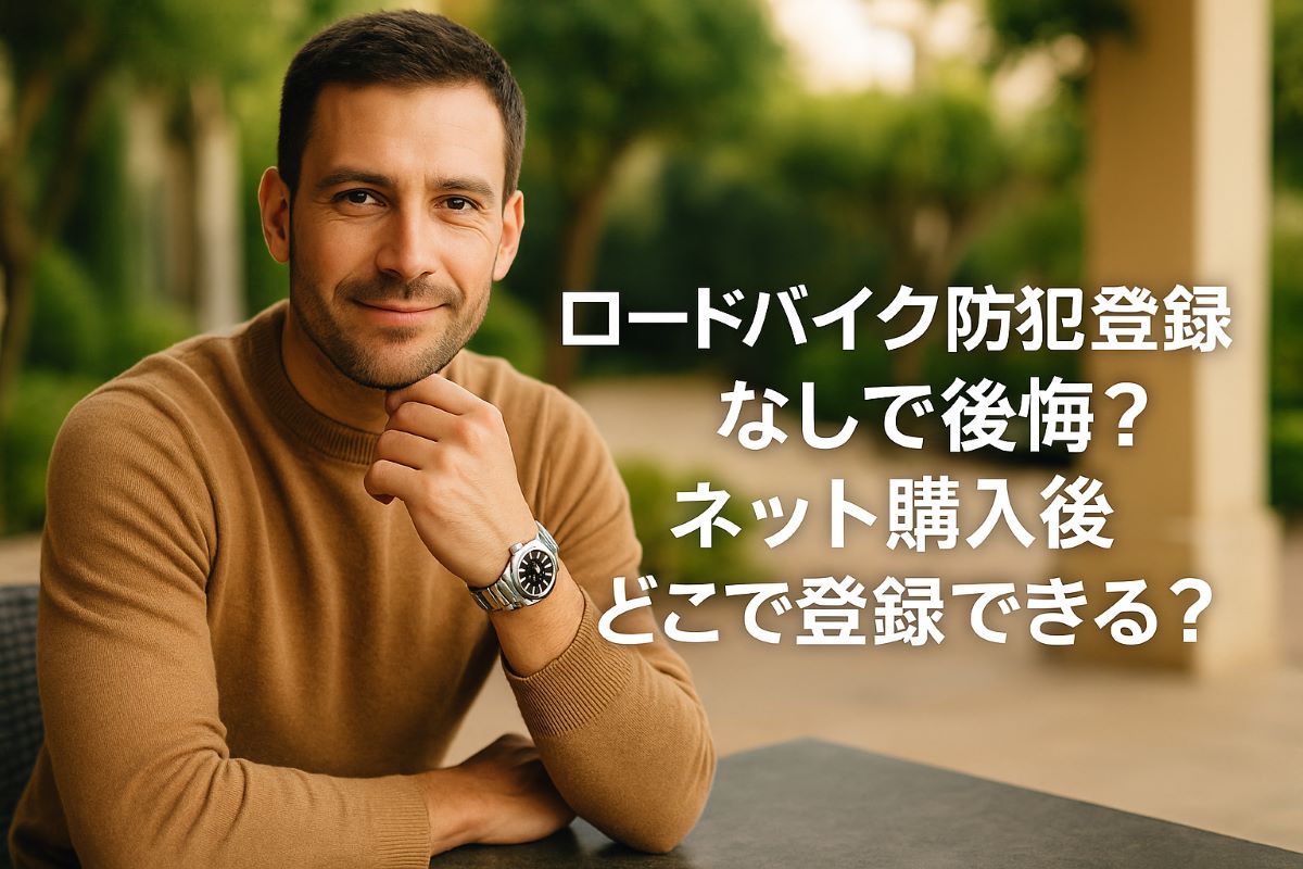 ロードバイク防犯登録なしで後悔？ネット購入後どこで登録できる？