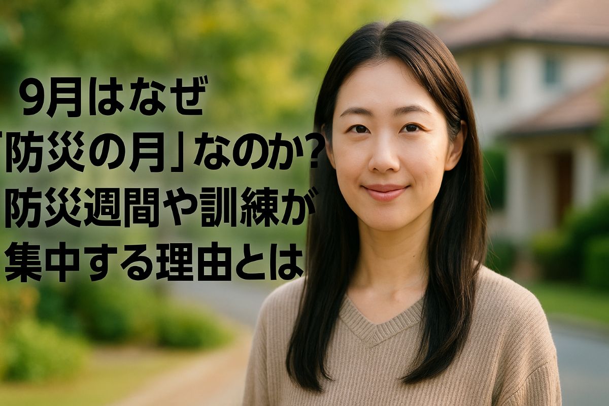 9月はなぜ「防災の月」なのか？防災週間や訓練が集中する理由とは